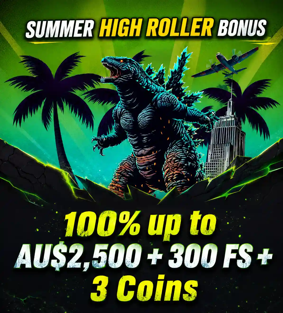 High Roller deposit bonus banner